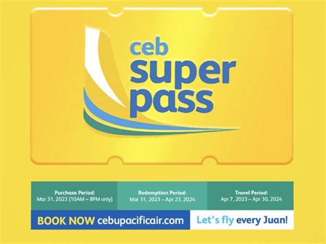 cebu pacific super pass 2024|2024 CEB SUPER PASS for P99: How to Purchase & Redeem .